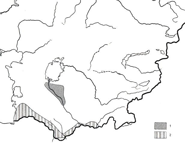 Хентаунская круглоголовка (1), закаспийская круглоголовка (2)