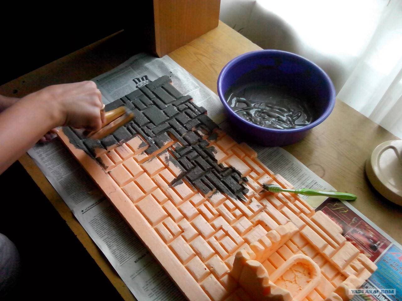 Фон из пенопласта